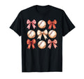 Baseball Coquette Bow Mom Sister T-Shirt - Aesthetic Graphic Unisex - T-Shirt, Sweatshirt, Hoodie