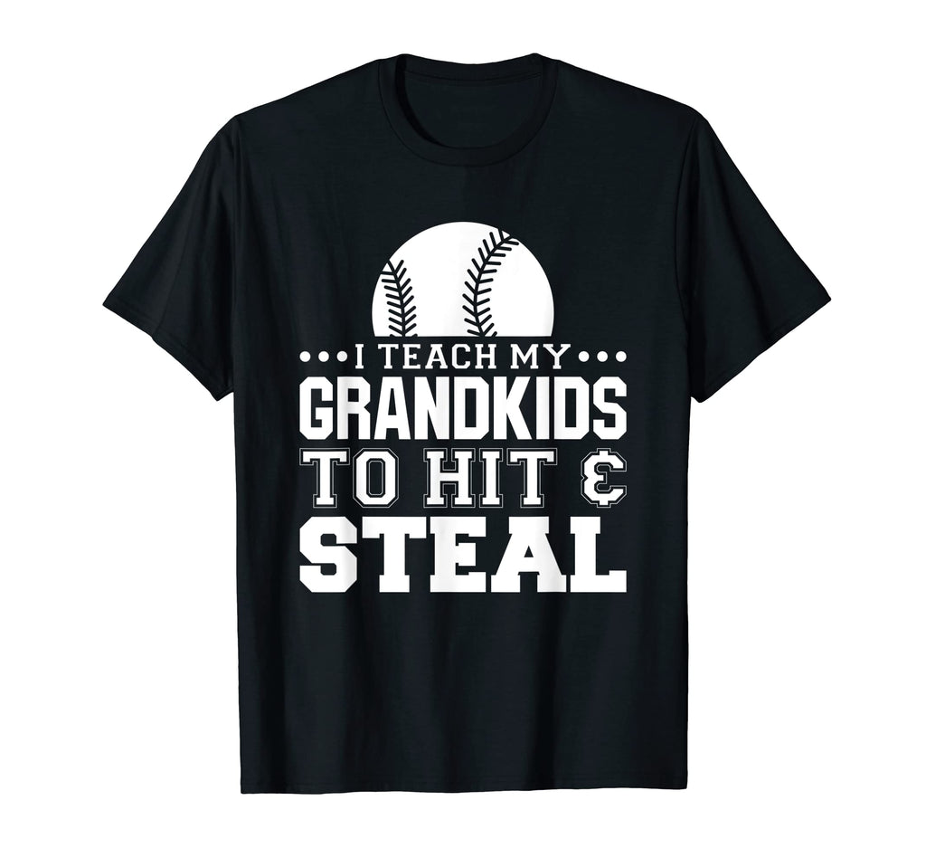 Baseball Grandpa I Teach My Grandkids T-Shirt - Streetwear Style Men Women - T-Shirt, Sweatshirt, Hoodie