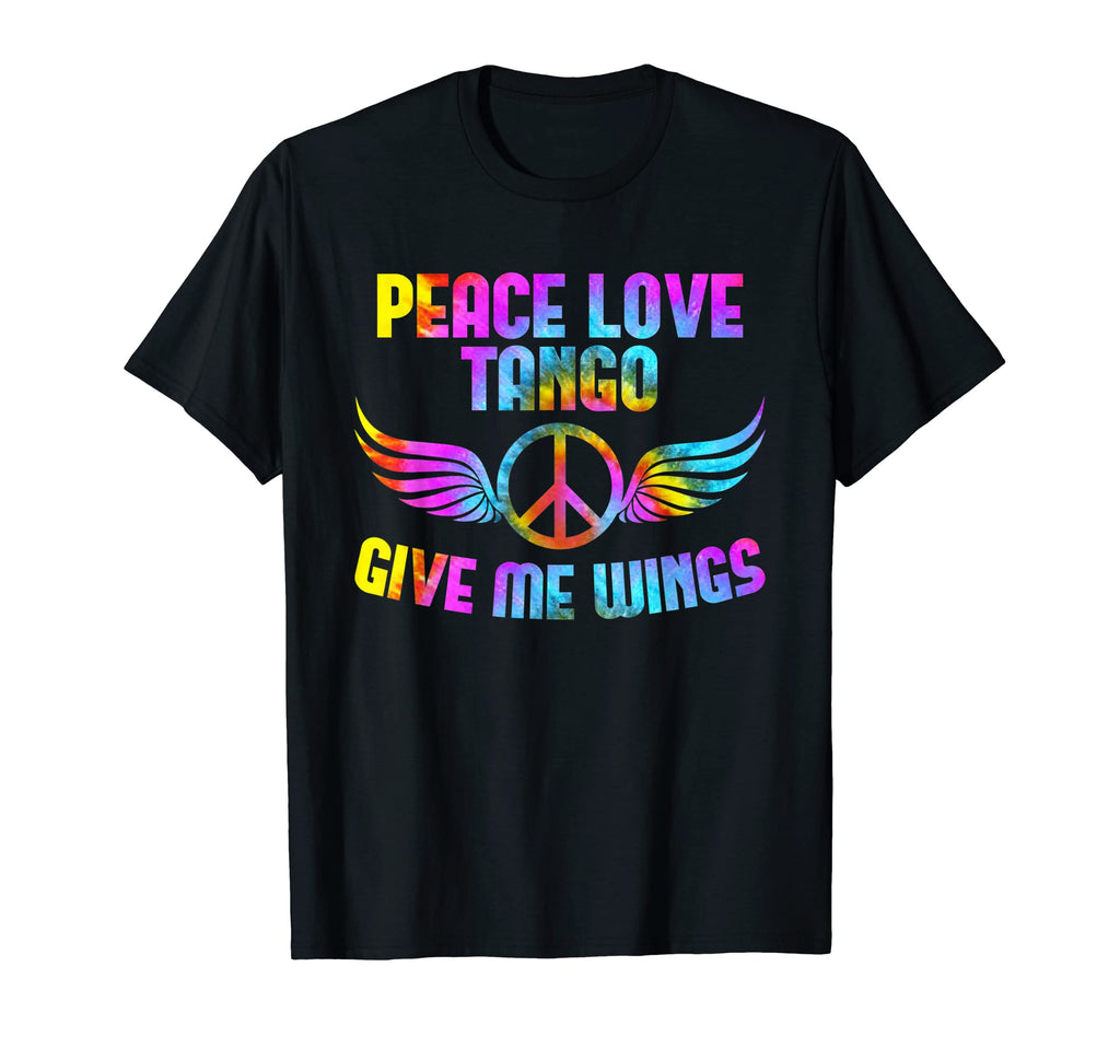 Tango Dancers Dance Partners Peace Sign T-Shirt - Unique Graphic Unisex - T-Shirt, Sweatshirt, Hoodie