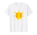 Baseball Splatter Art Gift Player Coach T-Shirt - Aesthetic Graphic Unisex - T-Shirt, Sweatshirt, Hoodie
