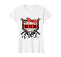 Womens Mom Both Softball Baseball T-Shirt - Minimalist Print for Adults - T-Shirt, Sweatshirt, Hoodie
