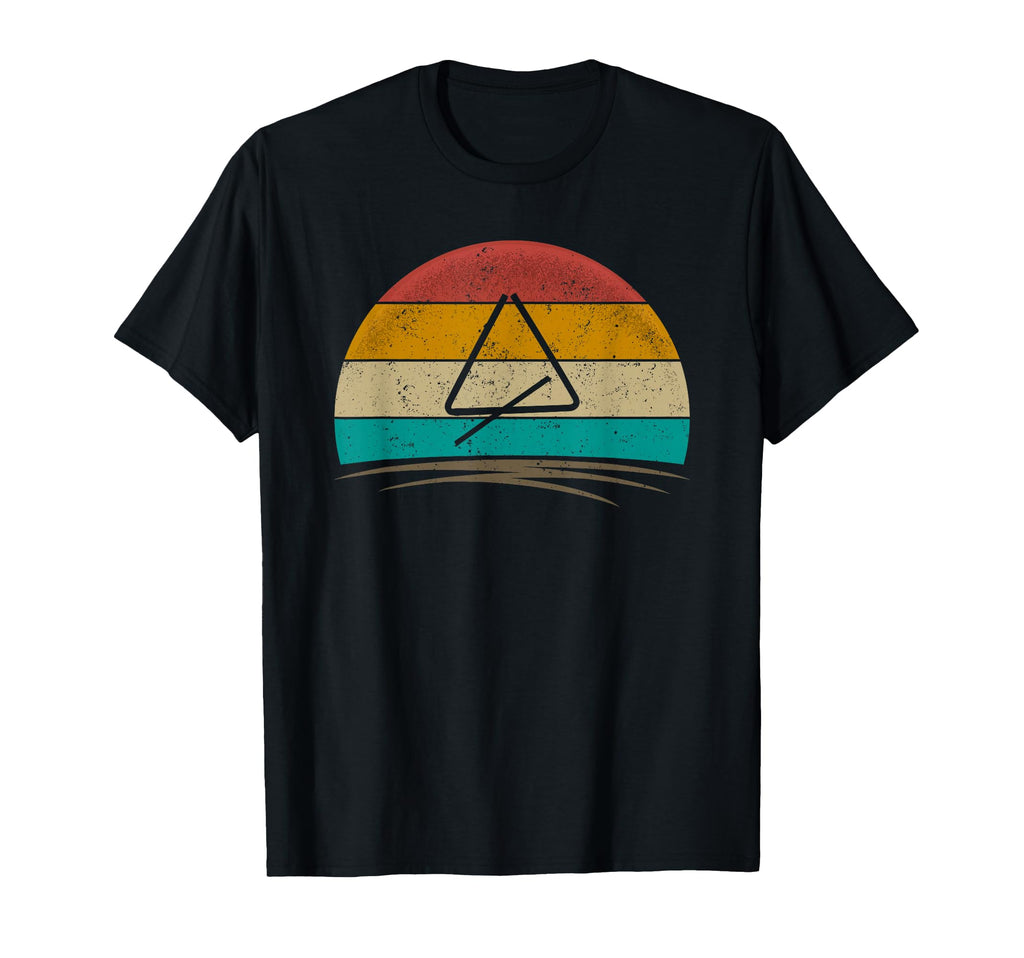 Triangles Distressed Musical Instrument T-Shirt - Trendy Graphic Unisex - T-Shirt, Sweatshirt, Hoodie