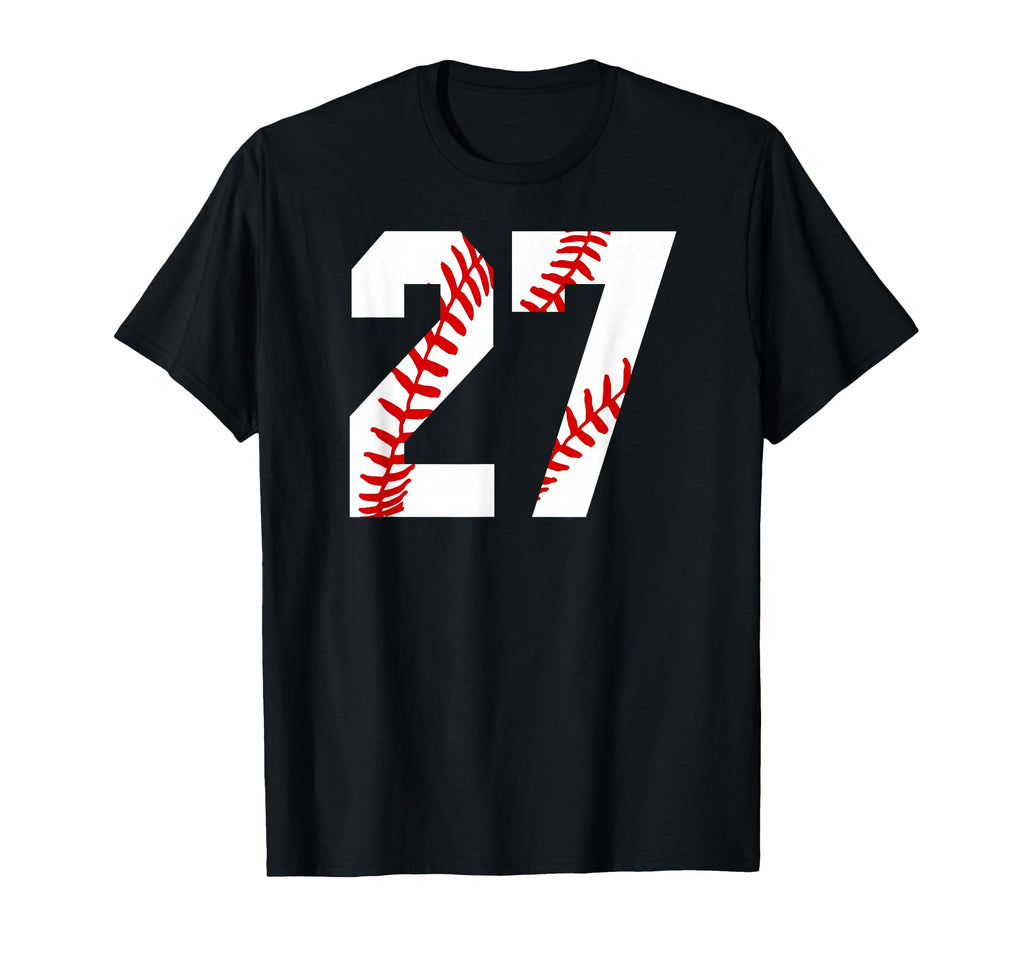 Baseball Mom 27 Jersey Baseball Favorite T-Shirt - Minimalist Print Unisex - T-Shirt, Sweatshirt, Hoodie