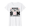 Womens Warning Will Yell Son Has T-Shirt - Novelty Apparel Men Women - T-Shirt, Sweatshirt, Hoodie