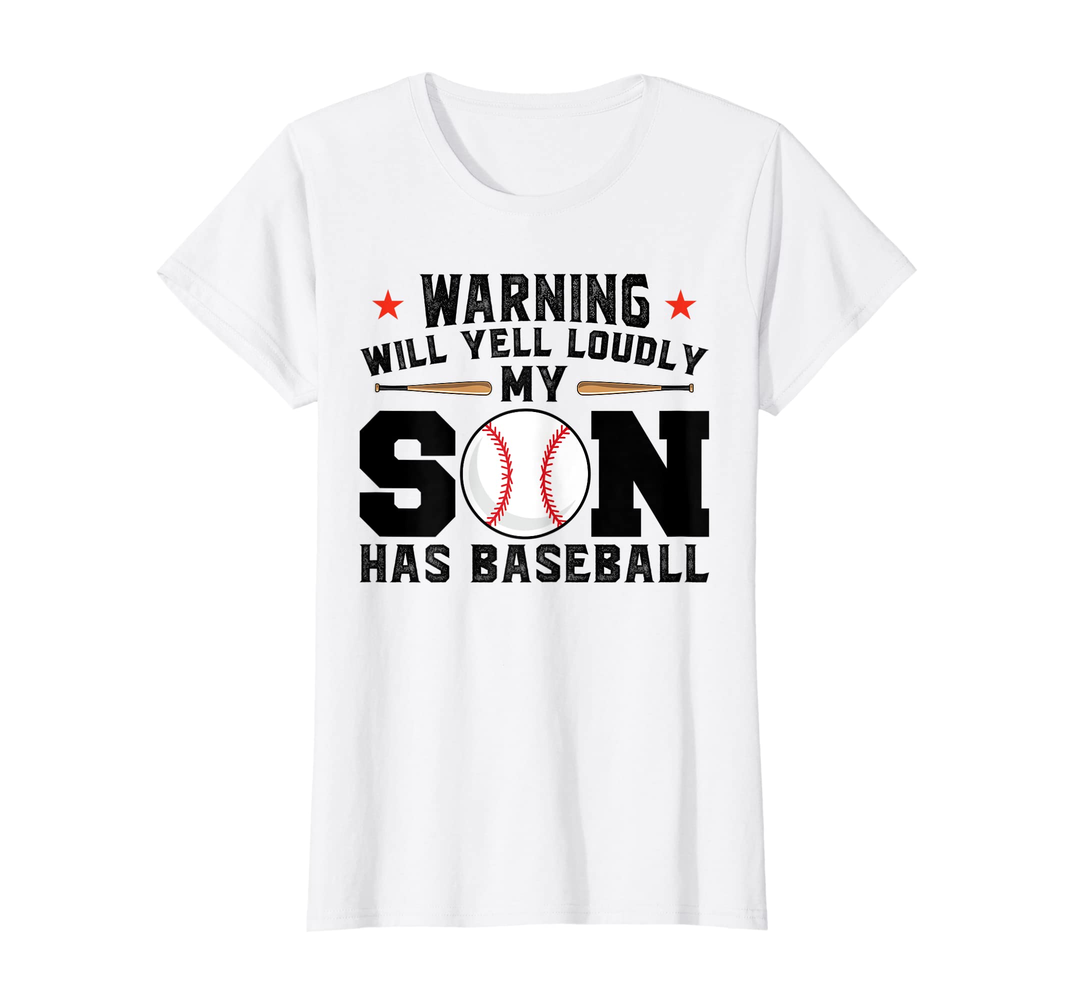 Womens Warning Will Yell Son Has T-Shirt - Novelty Apparel Men Women - T-Shirt, Sweatshirt, Hoodie