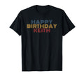 Happy Birthday Keith Personalized Name T-Shirt - Trendy Graphic for Adults - T-Shirt, Sweatshirt, Hoodie