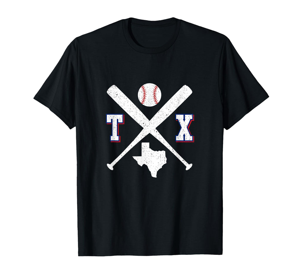 Texas Map Tx Sport Baseball Bats T-Shirt - Trendy Graphic Unisex - T-Shirt, Sweatshirt, Hoodie