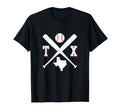 Texas Map Tx Sport Baseball Bats T-Shirt - Trendy Graphic Unisex - T-Shirt, Sweatshirt, Hoodie