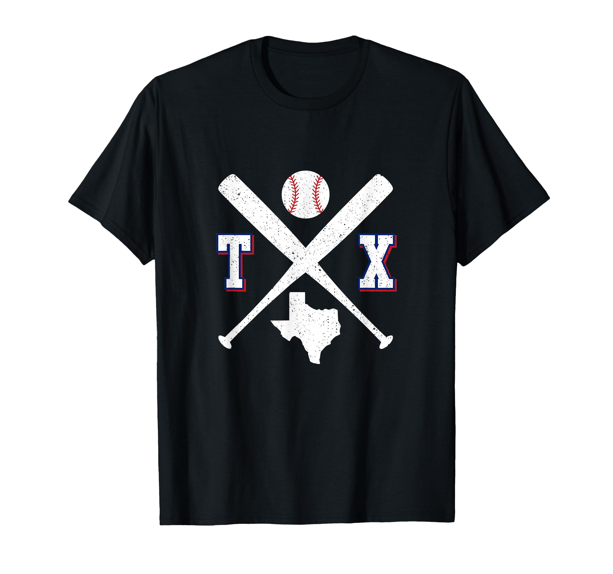 Texas Map Tx Sport Baseball Bats T-Shirt - Trendy Graphic Unisex - T-Shirt, Sweatshirt, Hoodie