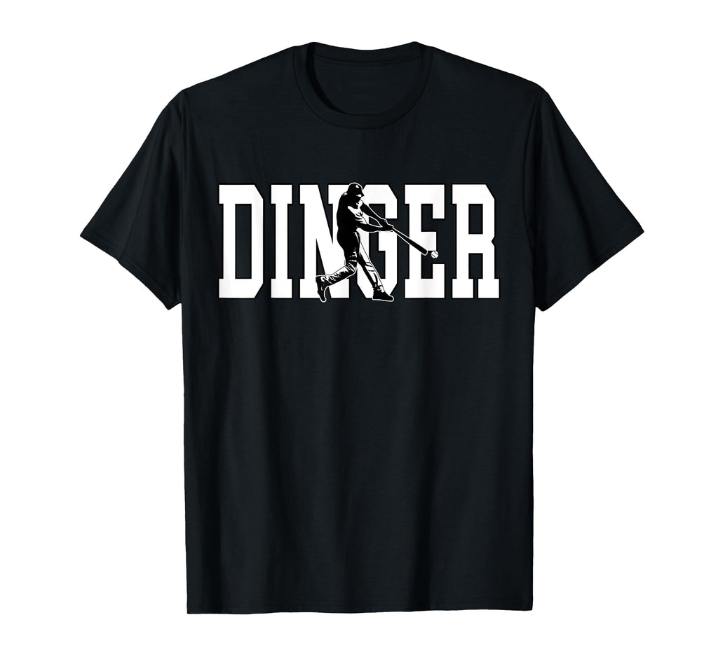 Dinger Get Out Ball Baseball Home Run T-Shirt - Aesthetic Graphic Unisex - T-Shirt, Sweatshirt, Hoodie