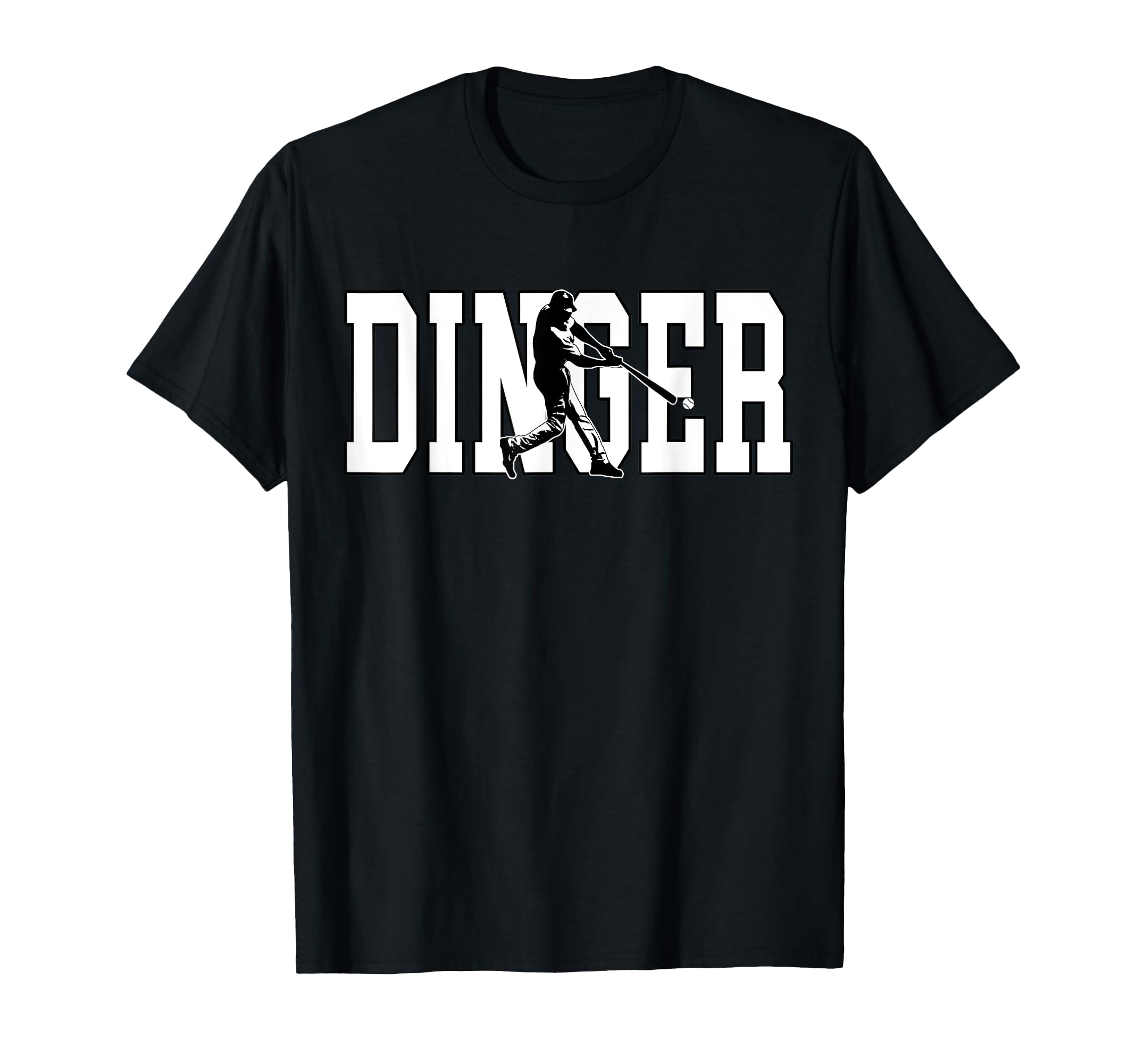 Dinger Get Out Ball Baseball Home Run T-Shirt - Aesthetic Graphic Unisex - T-Shirt, Sweatshirt, Hoodie
