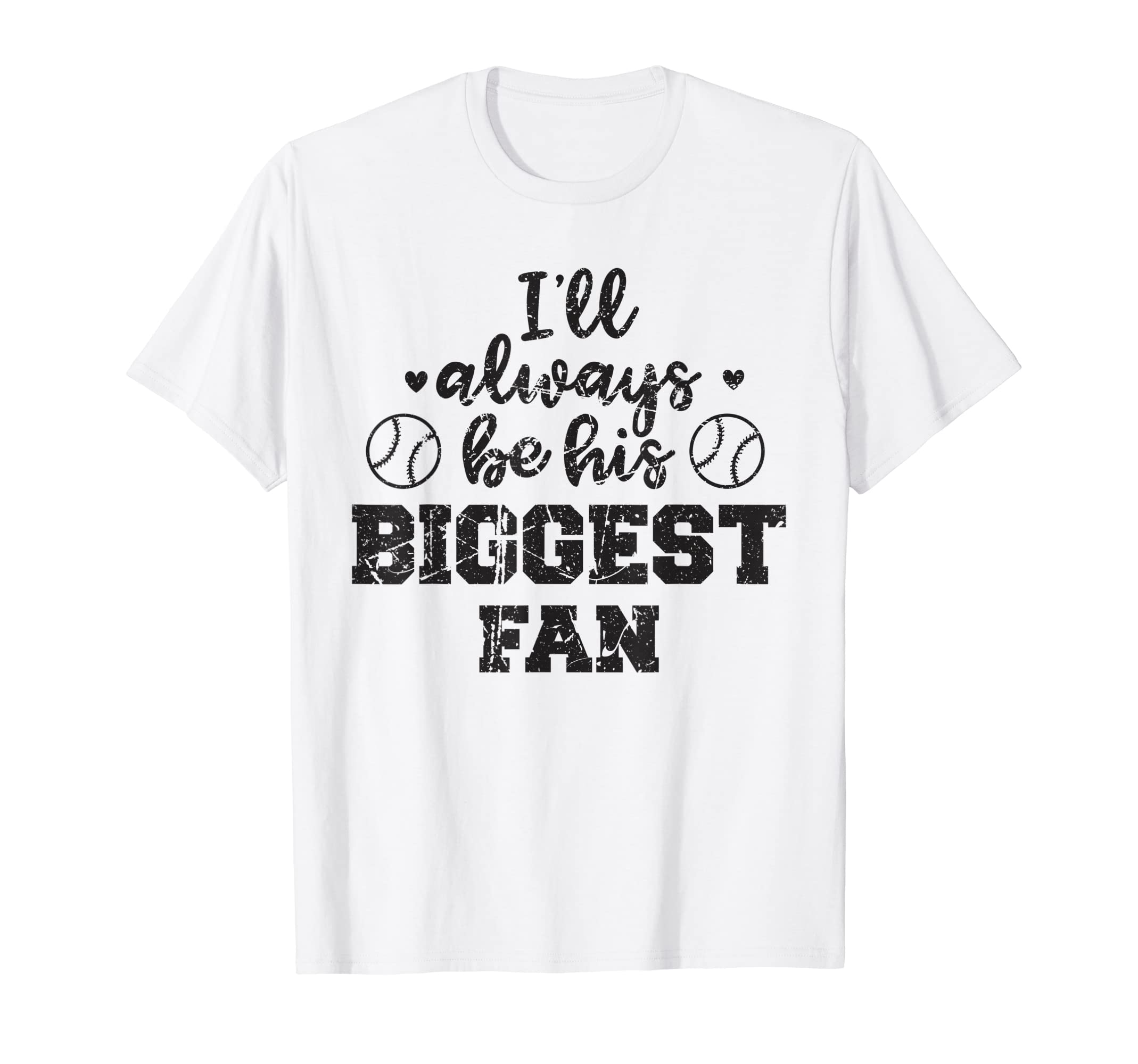 Funny Baseball Mom Always Be His Biggest T-Shirt - Trendy Graphic Unisex - T-Shirt, Sweatshirt, Hoodie