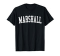 Marshall Tx Distressed White Varsity T-Shirt - Custom Art Print Unisex - T-Shirt, Sweatshirt, Hoodie