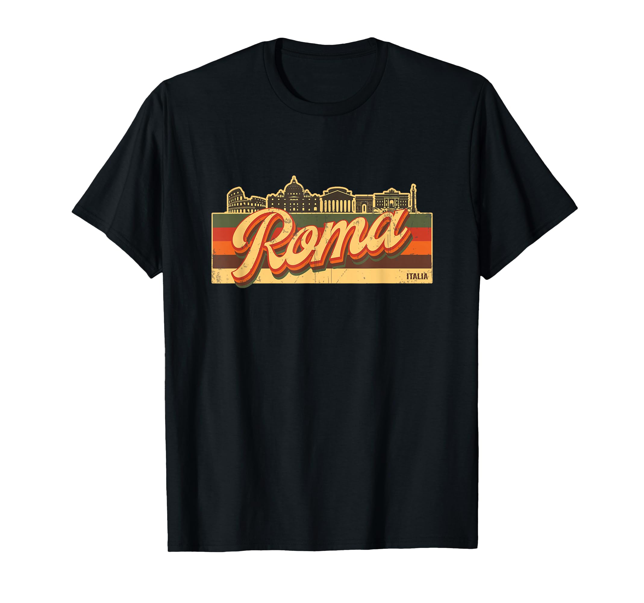 Roma Skyline Italia Stripes Rome T-Shirt - Streetwear Style Men Women - T-Shirt, Sweatshirt, Hoodie