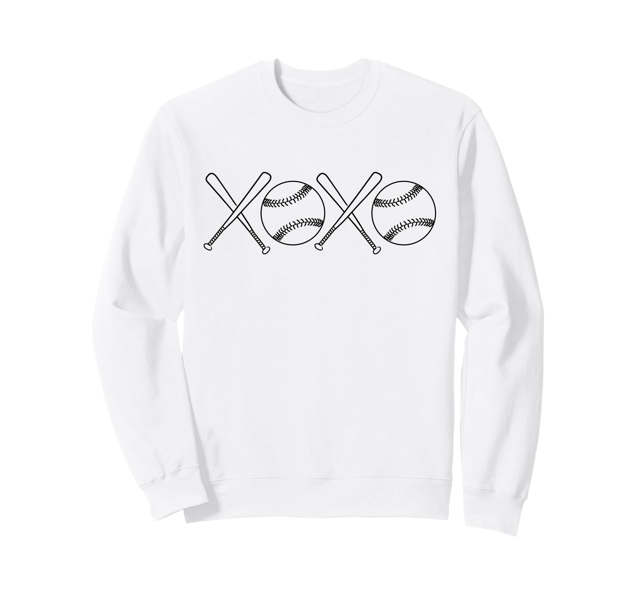 Baseball Mom Xoxo Sweatshirt - Aesthetic Graphic Men Women - T-Shirt, Sweatshirt, Hoodie