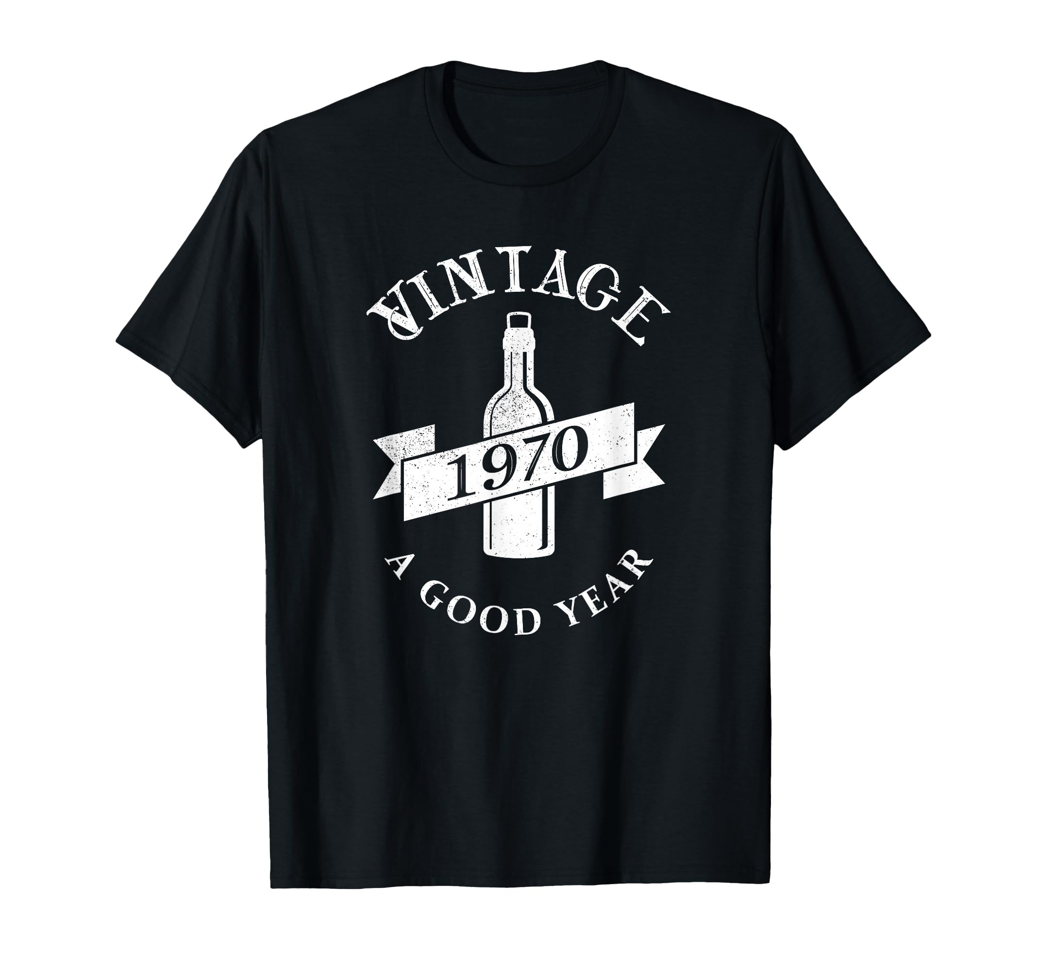 1970 Birthday Wine Bottle Birthday T-Shirt - Graphic Print Men Women - T-Shirt, Sweatshirt, Hoodie