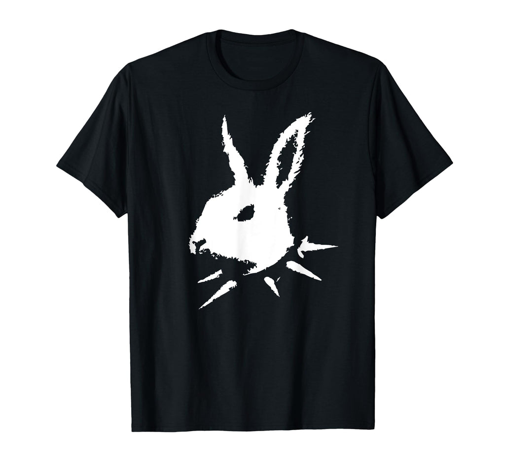 Bunny Skull Punk Y2K Creepy Cat Goth T-Shirt - Minimalist Print for Adults - T-Shirt, Sweatshirt, Hoodie