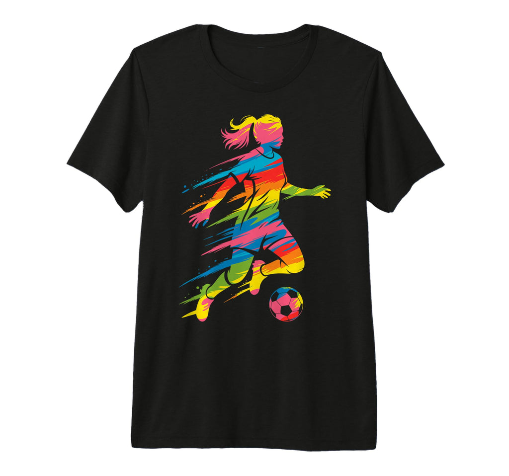 Colorful Funny Soccer Fan Dad Mom T-Shirt - Minimalist Print Men Women - T-Shirt, Sweatshirt, Hoodie