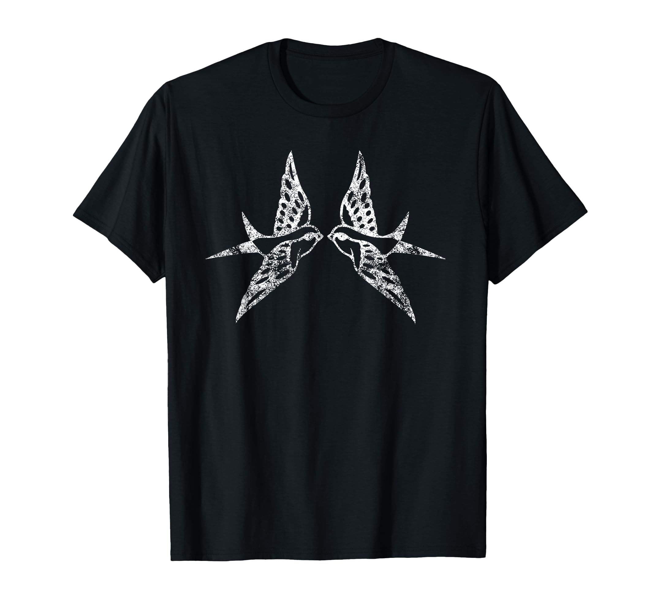 Two Birds Flying Distressed Bird T-Shirt - Streetwear Style Men Women - T-Shirt, Sweatshirt, Hoodie