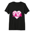 Baseball Mama Heart Baseball Softball T-Shirt - Minimalist Print Unisex - T-Shirt, Sweatshirt, Hoodie