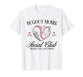 Dugout Moms Baseball Heart Social T-Shirt - Aesthetic Graphic for Adults - T-Shirt, Sweatshirt, Hoodie