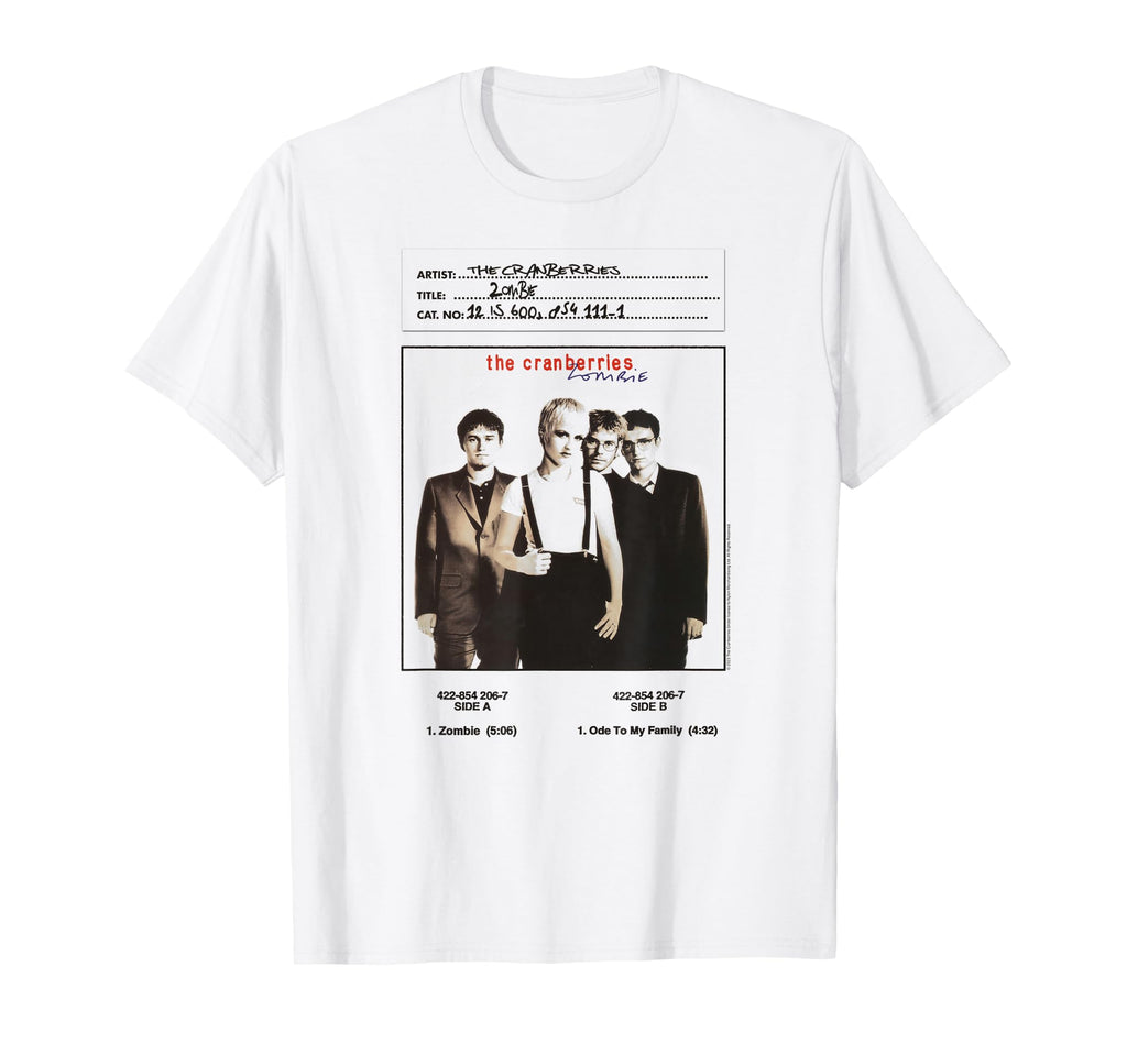 Cranberries Zombie Vinyl Handwritten T-Shirt - Trendy Graphic for Adults - T-Shirt, Sweatshirt, Hoodie