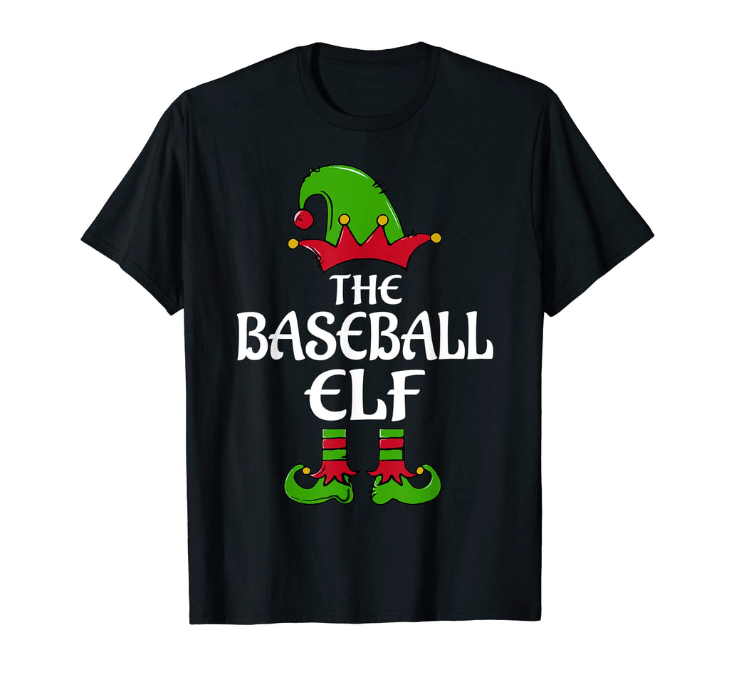 Baseball Elf Funny Matching Family T-Shirt - Minimalist Print Men Women - T-Shirt, Sweatshirt, Hoodie