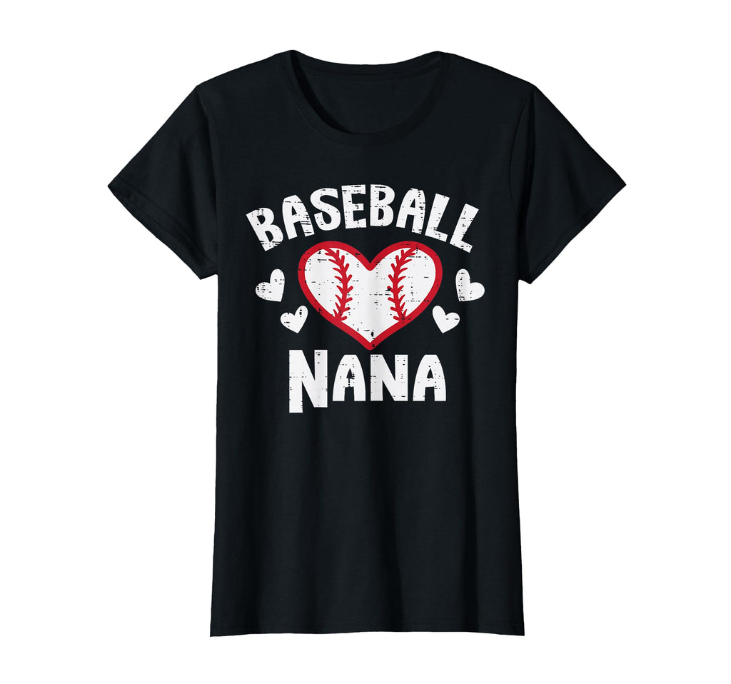 Baseball Nana Heart Family Matching T-Shirt - Fun Novelty Design Men Women - T-Shirt, Sweatshirt, Hoodie