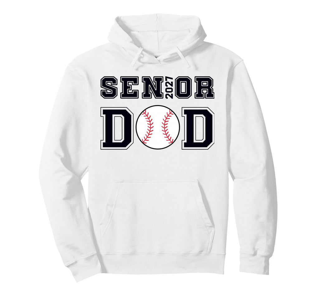 Class 2027 Baseball Dad Senior Hoodie - Minimalist Print Men Women - T-Shirt, Sweatshirt, Hoodie