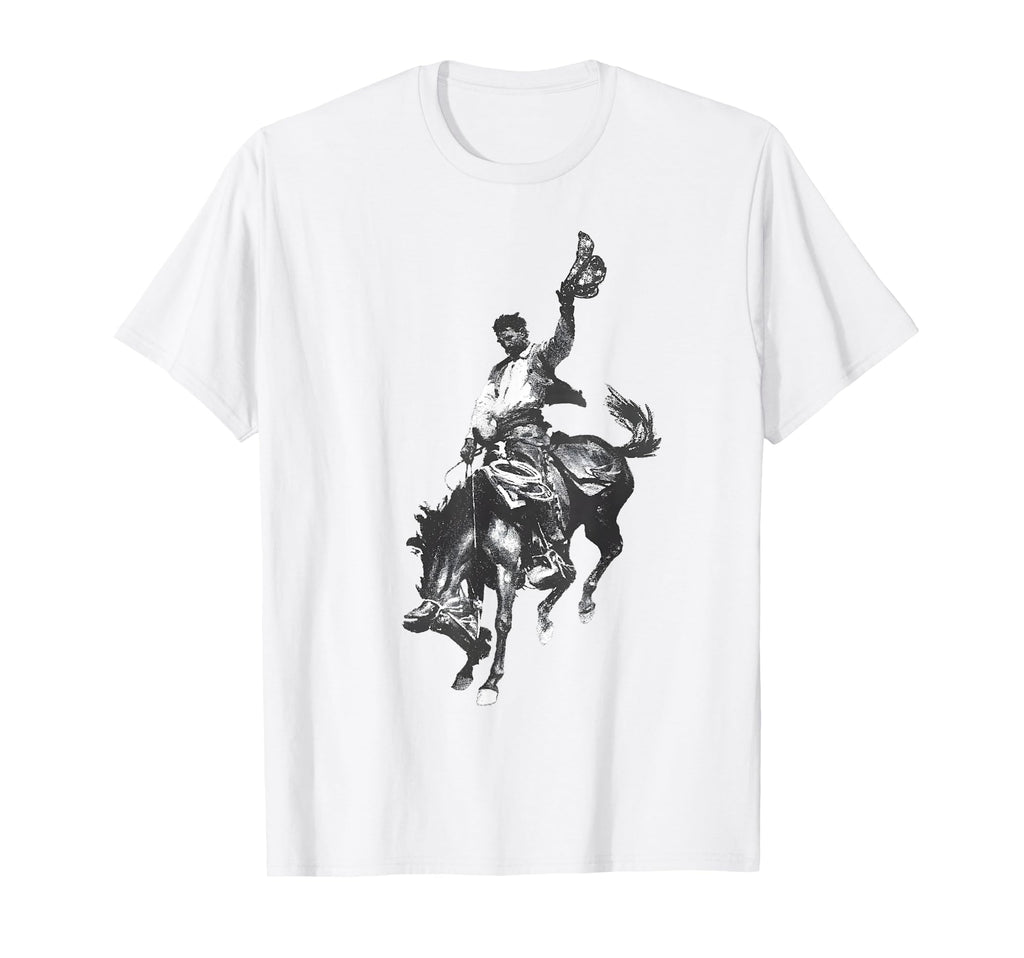 Rodeo Bucking Bronco Horse Bronc T-Shirt - Fun Novelty Design Unisex - T-Shirt, Sweatshirt, Hoodie