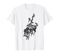 Rodeo Bucking Bronco Horse Bronc T-Shirt - Fun Novelty Design Unisex - T-Shirt, Sweatshirt, Hoodie