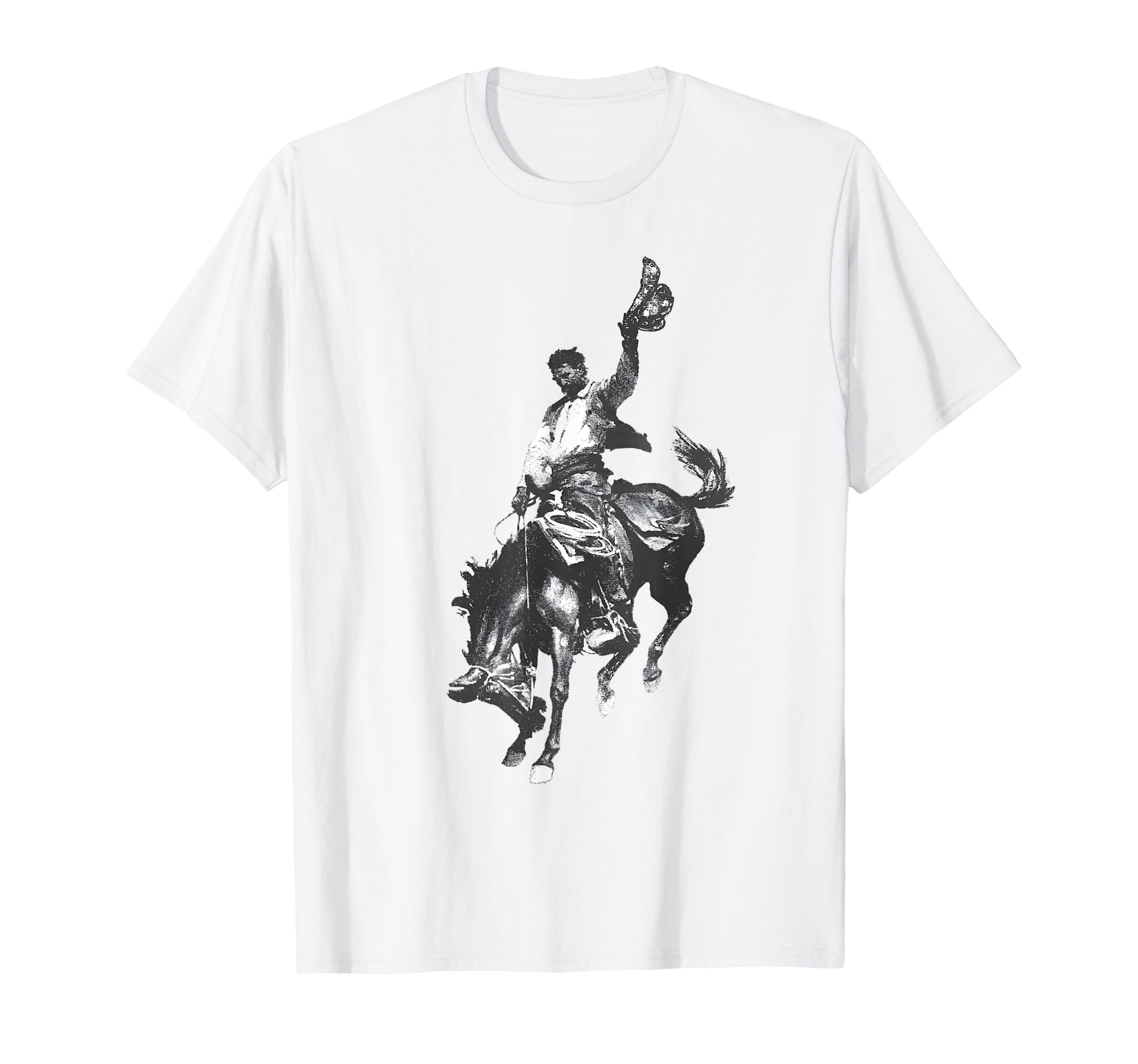 Rodeo Bucking Bronco Horse Bronc T-Shirt - Fun Novelty Design Unisex - T-Shirt, Sweatshirt, Hoodie