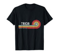 I Love Tricia Personalized Sunset First T-Shirt - Unique Graphic Unisex - T-Shirt, Sweatshirt, Hoodie