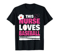 Baseball Nurse This Nurse Loves T-Shirt - Trendy Graphic for Adults - T-Shirt, Sweatshirt, Hoodie