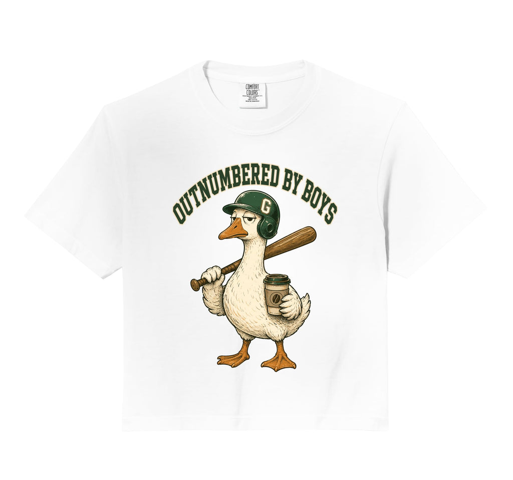 Outnumbered Mom Goose Baseball Mama Hoodie - Trendy Graphic Men Women - T-Shirt, Sweatshirt, Hoodie