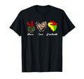 Peace Love Juneteenth Leopard Hoodie - Minimalist Print for Adults - T-Shirt, Sweatshirt, Hoodie