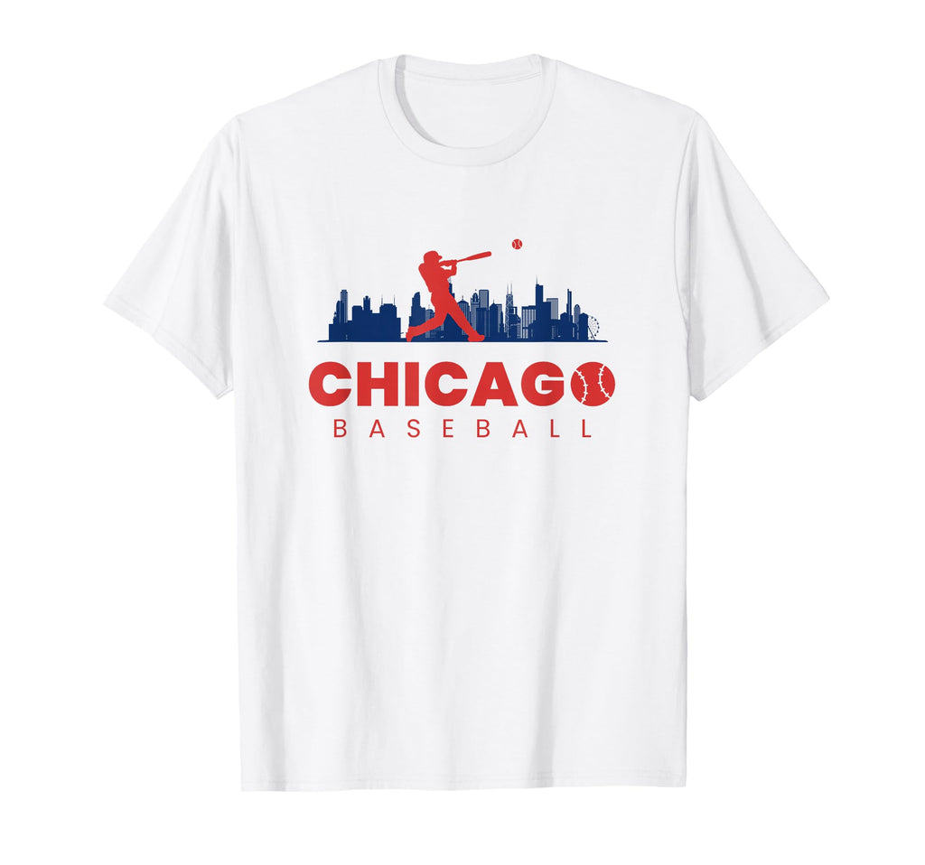 Chicago Baseball Minimalist Baseball T-Shirt - Trendy Graphic Men Women - T-Shirt, Sweatshirt, Hoodie