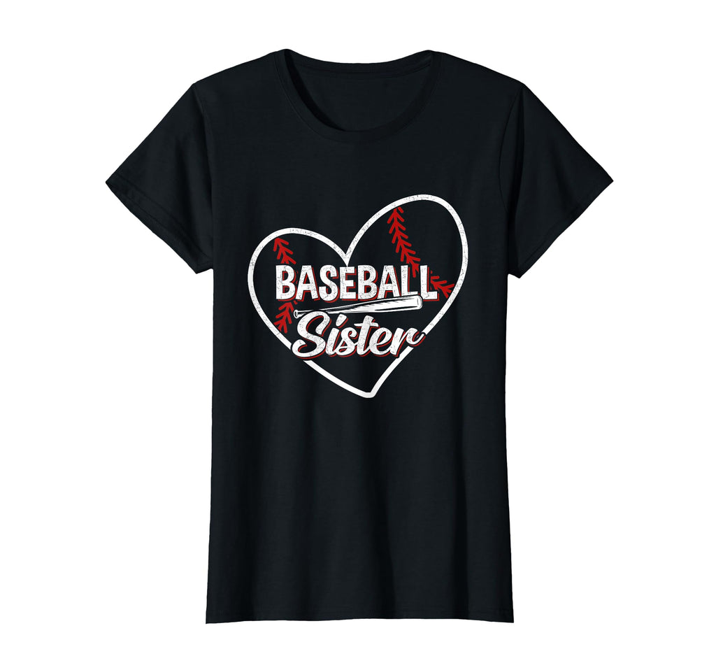 Baseball Sister Baseball Love T-Shirt - Fun Novelty Design for Adults - T-Shirt, Sweatshirt, Hoodie