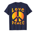 Peace Sign Love 60S 70S Tie Dye T-Shirt - Minimalist Print for Adults - T-Shirt, Sweatshirt, Hoodie