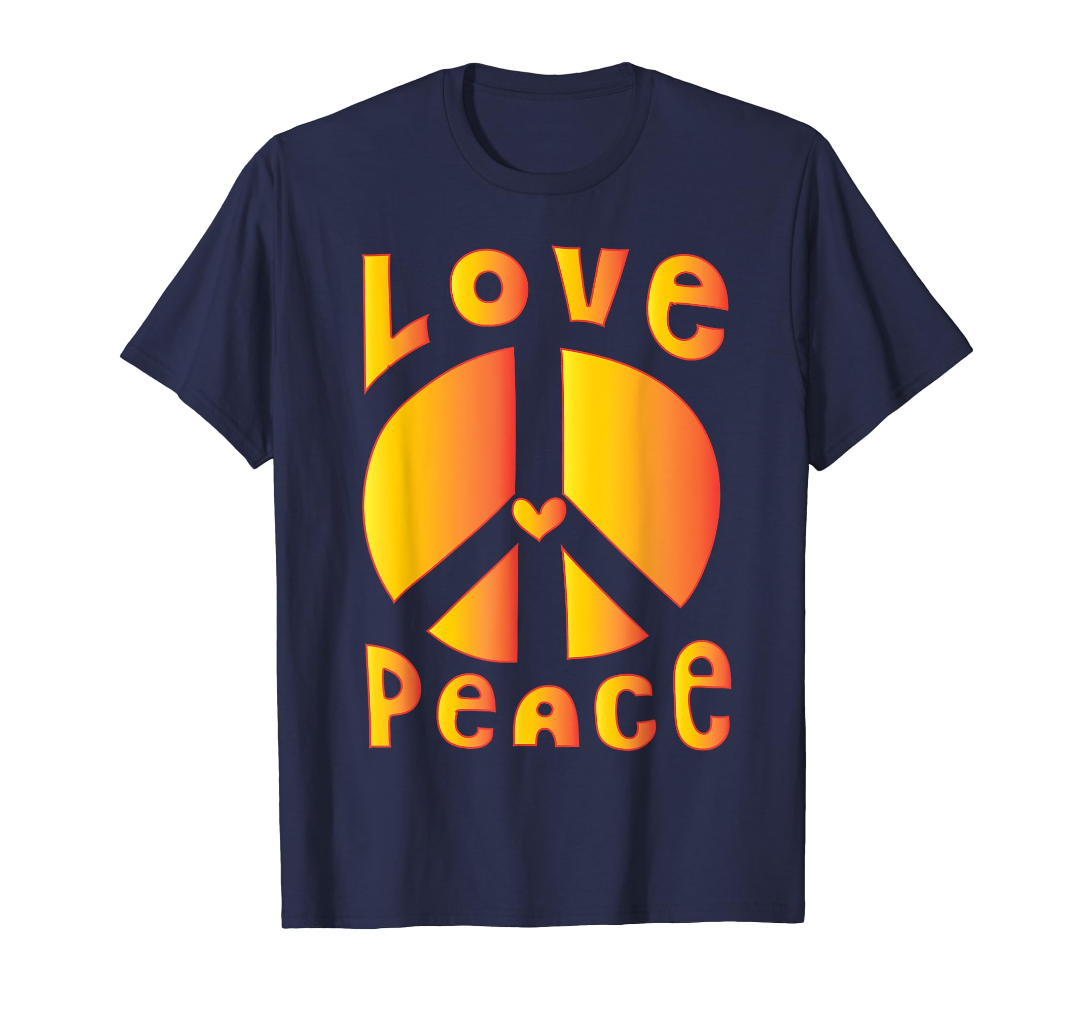Peace Sign Love 60S 70S Tie Dye T-Shirt - Minimalist Print for Adults - T-Shirt, Sweatshirt, Hoodie