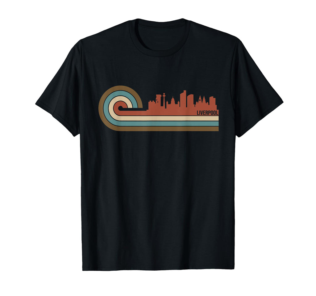 Liverpool Sunset Cityscape Skyline T-Shirt - Graphic Print Men Women - T-Shirt, Sweatshirt, Hoodie