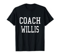 Coach Willis Custom Football T-Shirt - Casual Everyday Wear for Adults - T-Shirt, Sweatshirt, Hoodie