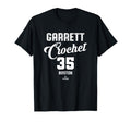 Garrett Crochet 35 Boston Baseball T-Shirt - Custom Art Print Men Women - T-Shirt, Sweatshirt, Hoodie