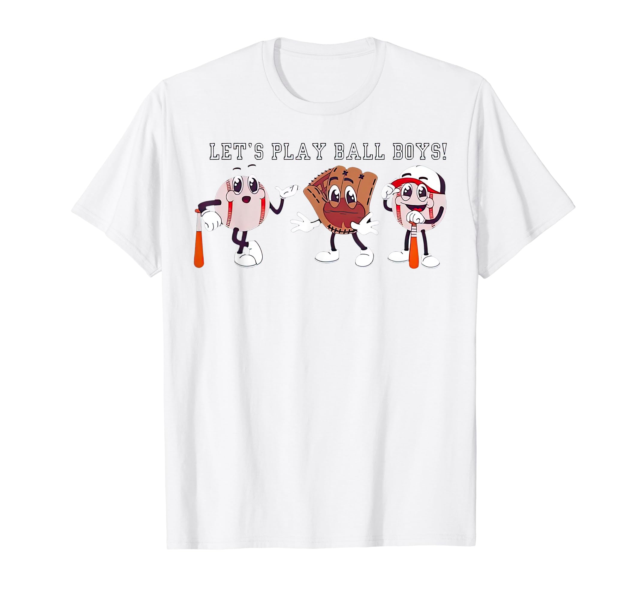 Lets Play Ball Baseball Mom T-Shirt - Minimalist Print Unisex - T-Shirt, Sweatshirt, Hoodie
