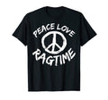 Jazz Ragtime Jazz Music Peace Love T-Shirt - Minimalist Print Men Women - T-Shirt, Sweatshirt, Hoodie