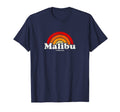 Malibu California Ca 70S Rainbow T-Shirt - Unique Graphic Unisex - T-Shirt, Sweatshirt, Hoodie