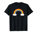 80S Pixel Rainbow T-Shirt - Unique Graphic Men Women - T-Shirt, Sweatshirt, Hoodie