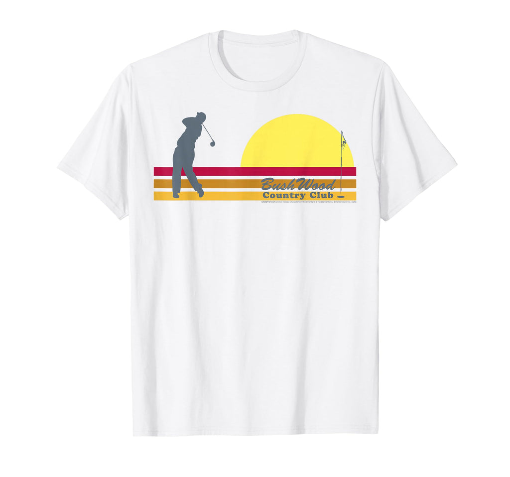 Caddyshack Bushwood Country Club Stripe T-Shirt - Unique Graphic for Adults - T-Shirt, Sweatshirt, Hoodie