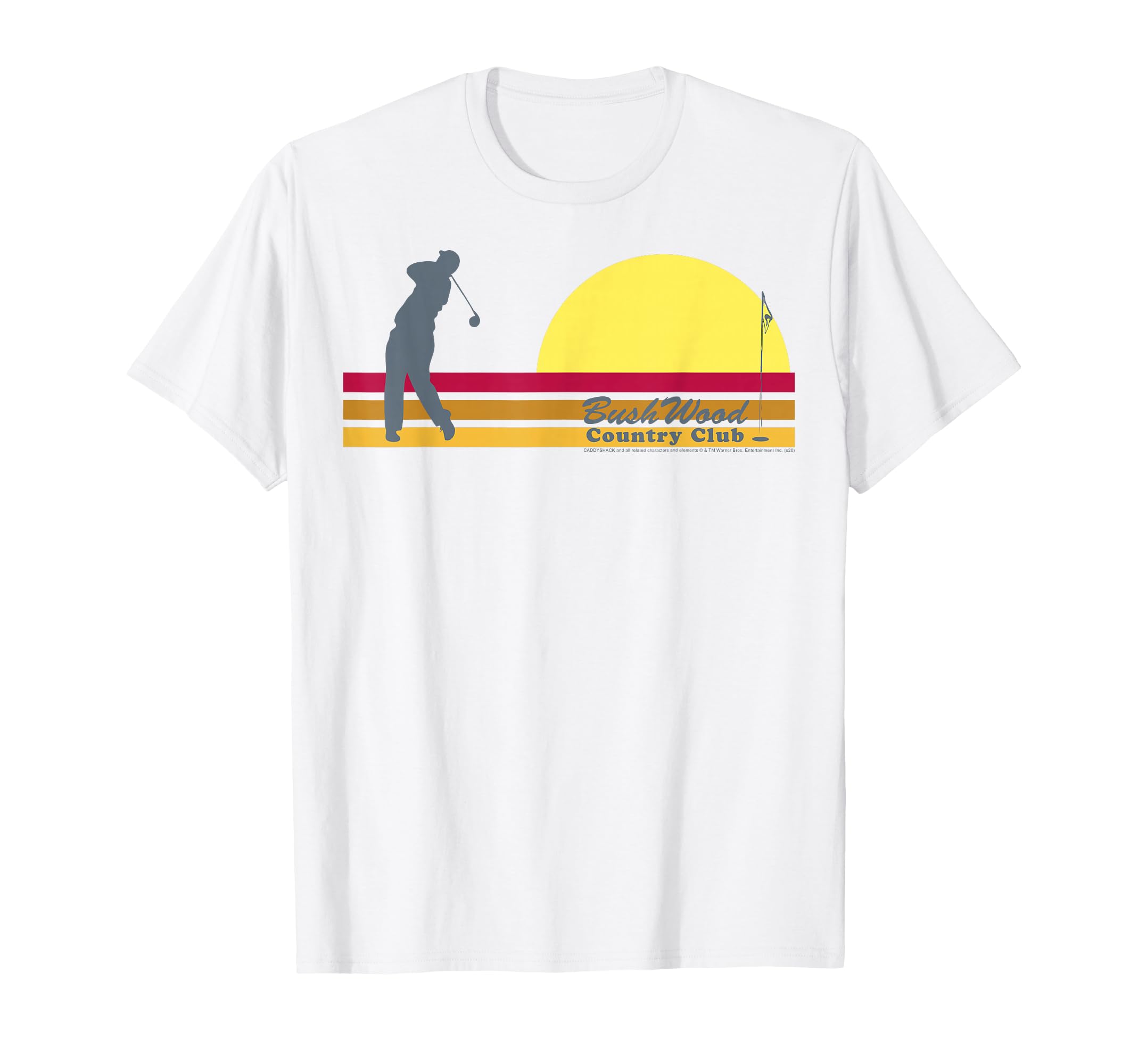 Caddyshack Bushwood Country Club Stripe T-Shirt - Unique Graphic for Adults - T-Shirt, Sweatshirt, Hoodie