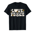 Hippie Love Peace 70S Daisy Sunflower T-Shirt - Minimalist Print Men Women - T-Shirt, Sweatshirt, Hoodie
